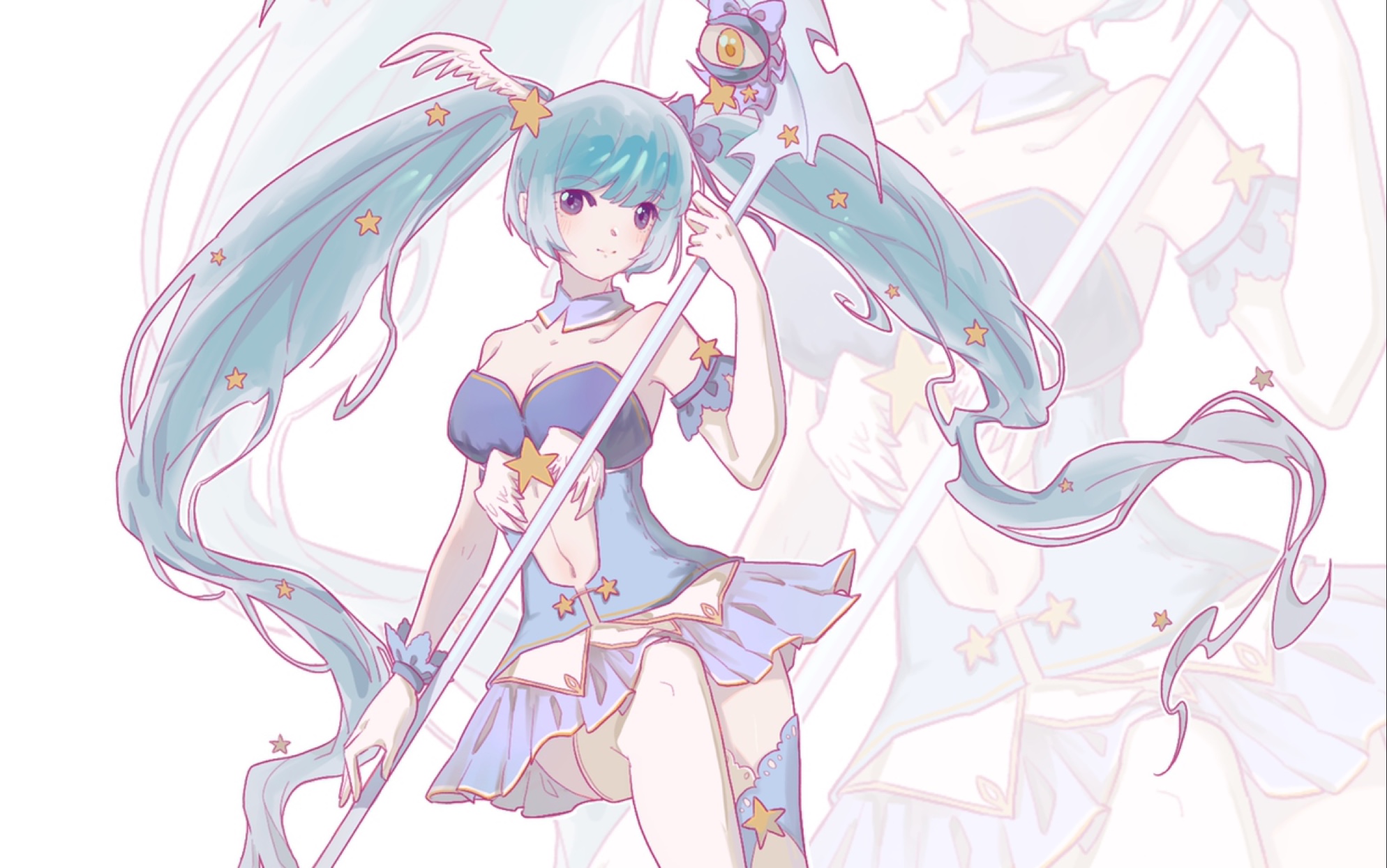 【procreate】立绘|付费委托|魔法少女服设安头