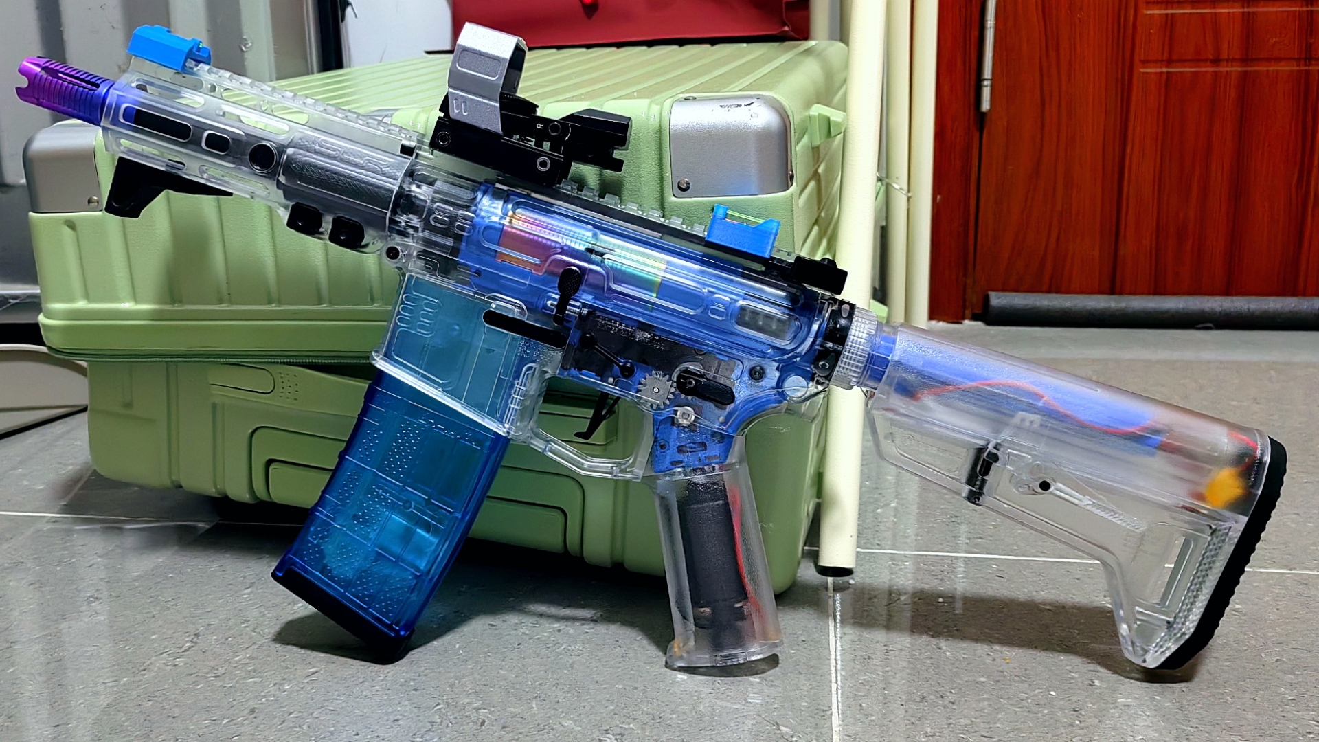 精击slr4代喷个蓝色,好看