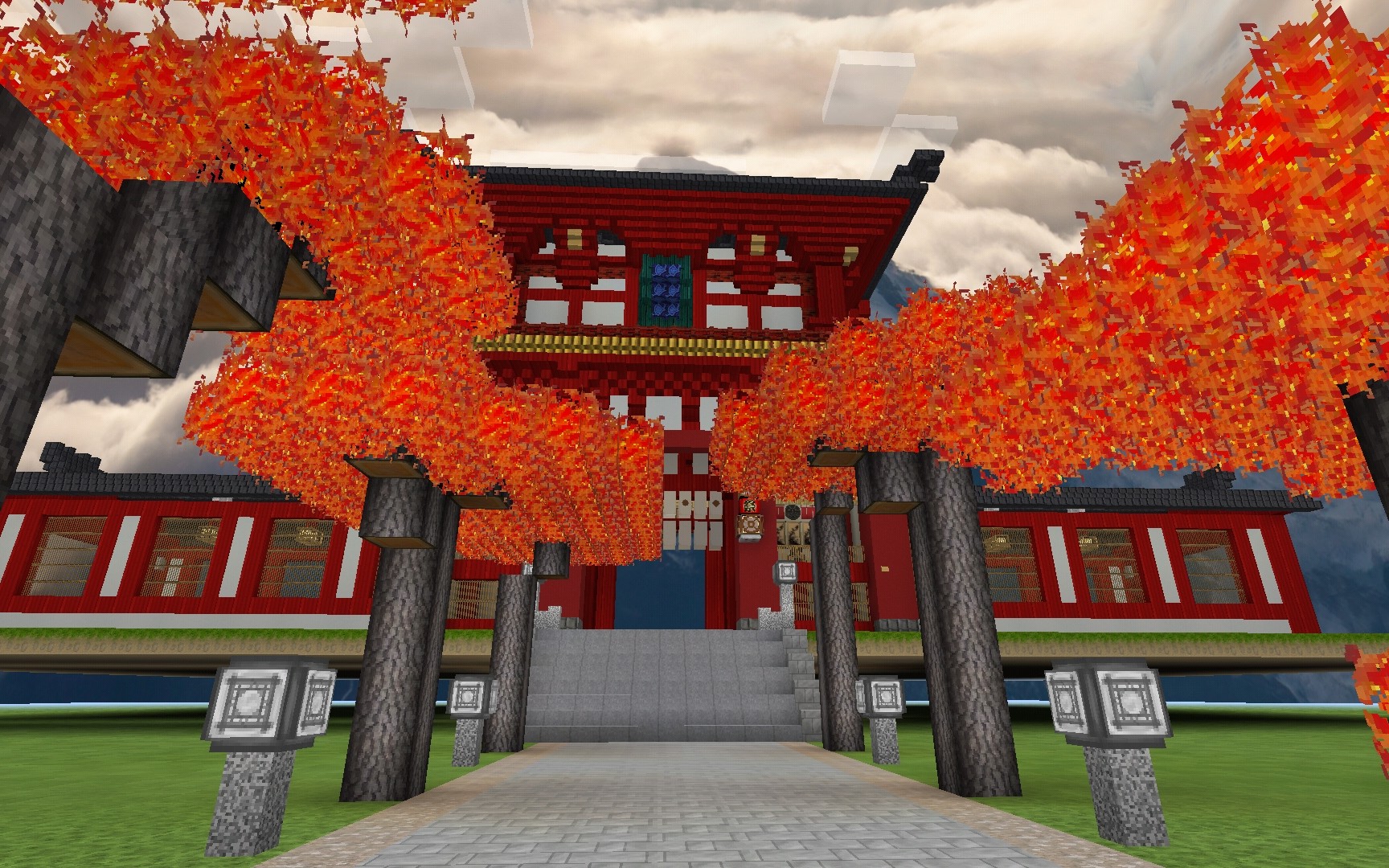 我的世界-神社_哔哩哔哩 (゜-゜)つロ 干杯~-bilibili