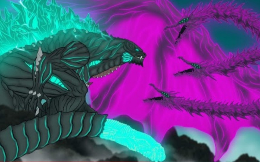 究极行星哥斯拉vs噬星者基多拉