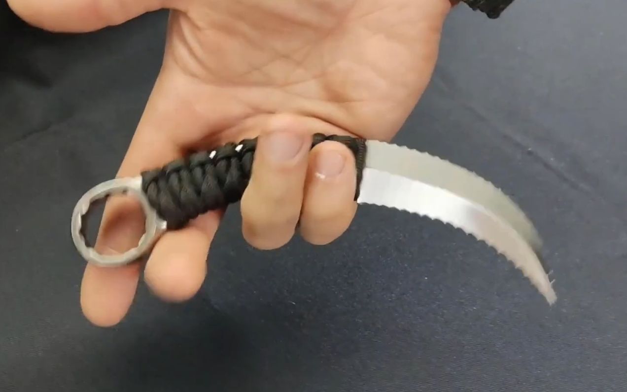 废旧扳手制作一把爪子刀