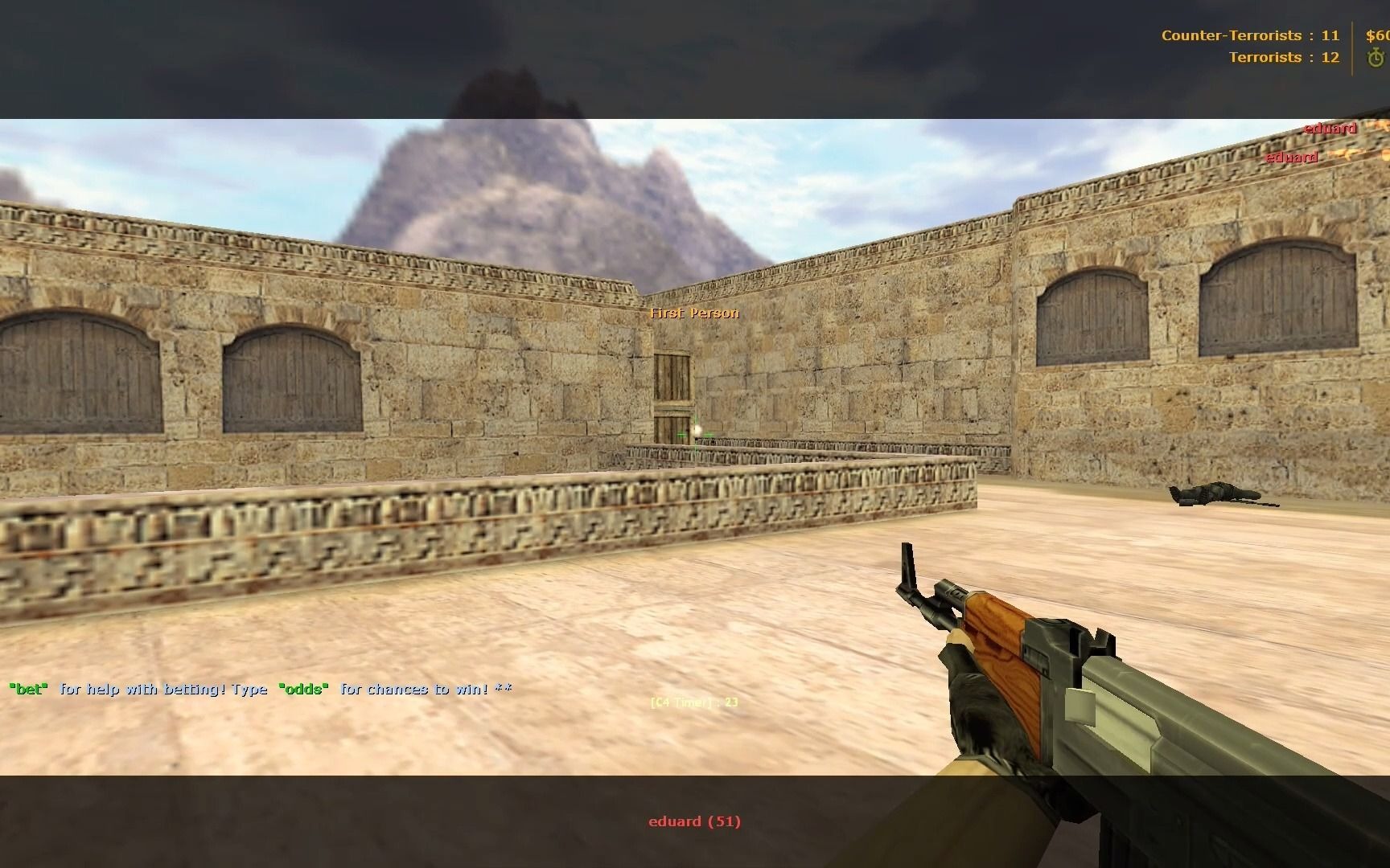 【cs1.6】1080p60帧高清游玩实况 #fps #射击 #游戏