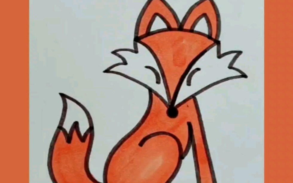 用字母和数字画一只小狐狸