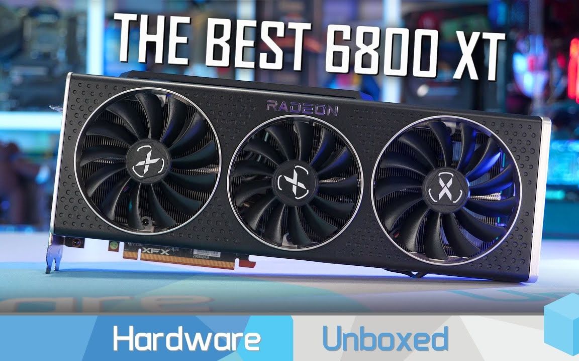 hardwareunboxed讯景xfxrx6800xtspeedstermerc319评测供电温度超频