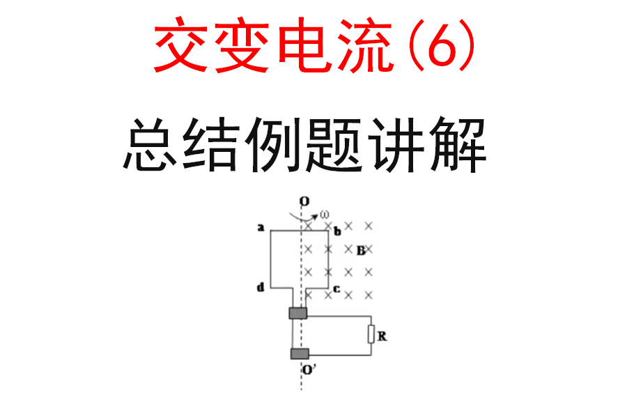 【选修32交流电】【总结】6.交流电的例题讲解哔哩哔哩bilibili