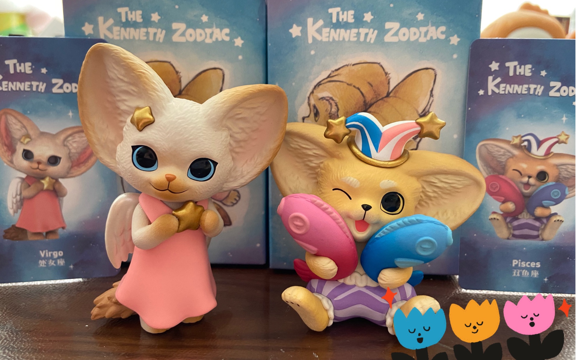 泡泡玛特kenneth小狐狸星座系列开箱