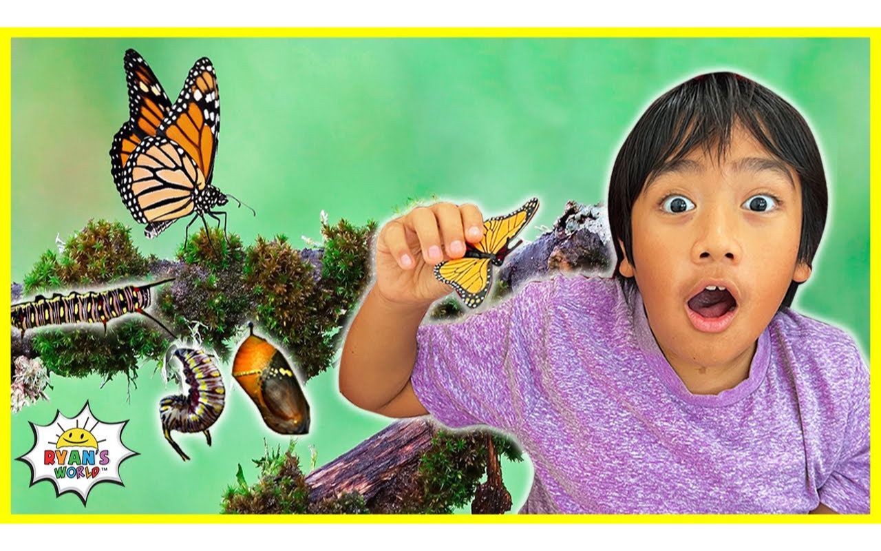 [图]Life Cycle of a Butterfly _ Educational Video for Kids with Ryan's World