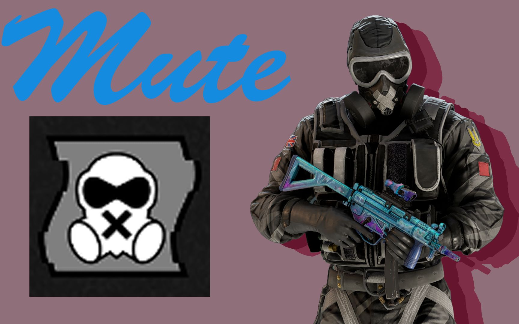 【彩虹六号】豆豆最棒的彩六干员教学第四期-mute