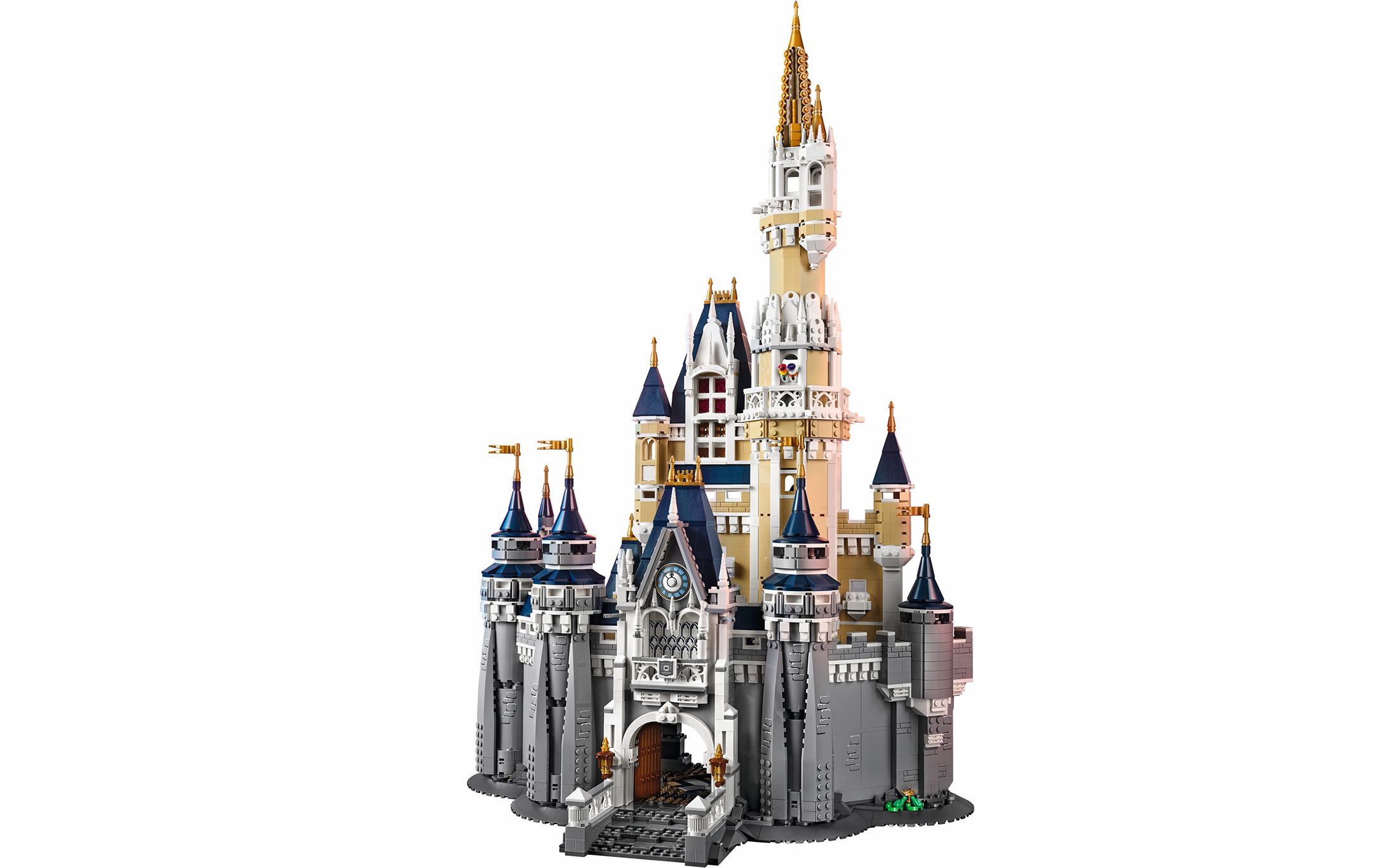 乐高lego 71040 迪士尼公主 迪士尼乐园城堡 拼搭搬砖视频