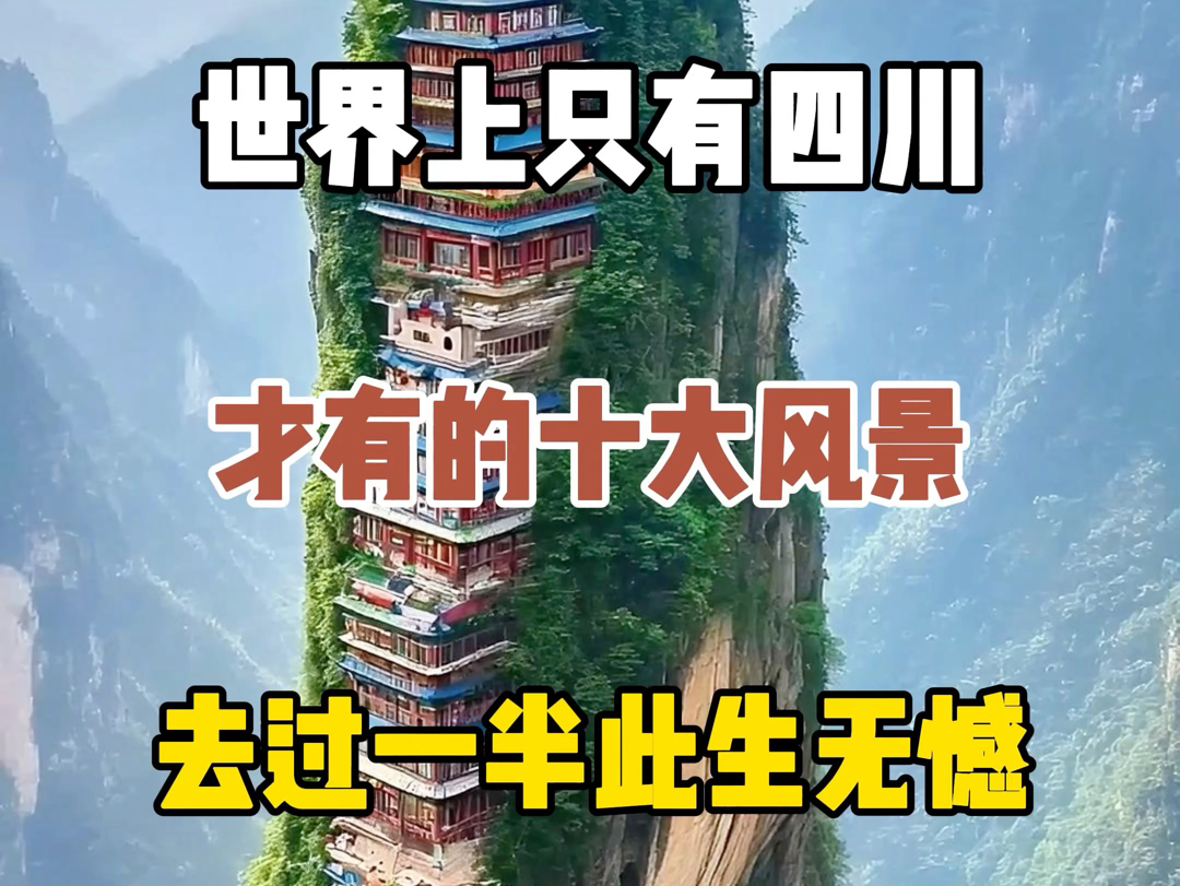 世界上只有四川才有的十大风景,去过一半此生无憾哔哩哔哩bilibili