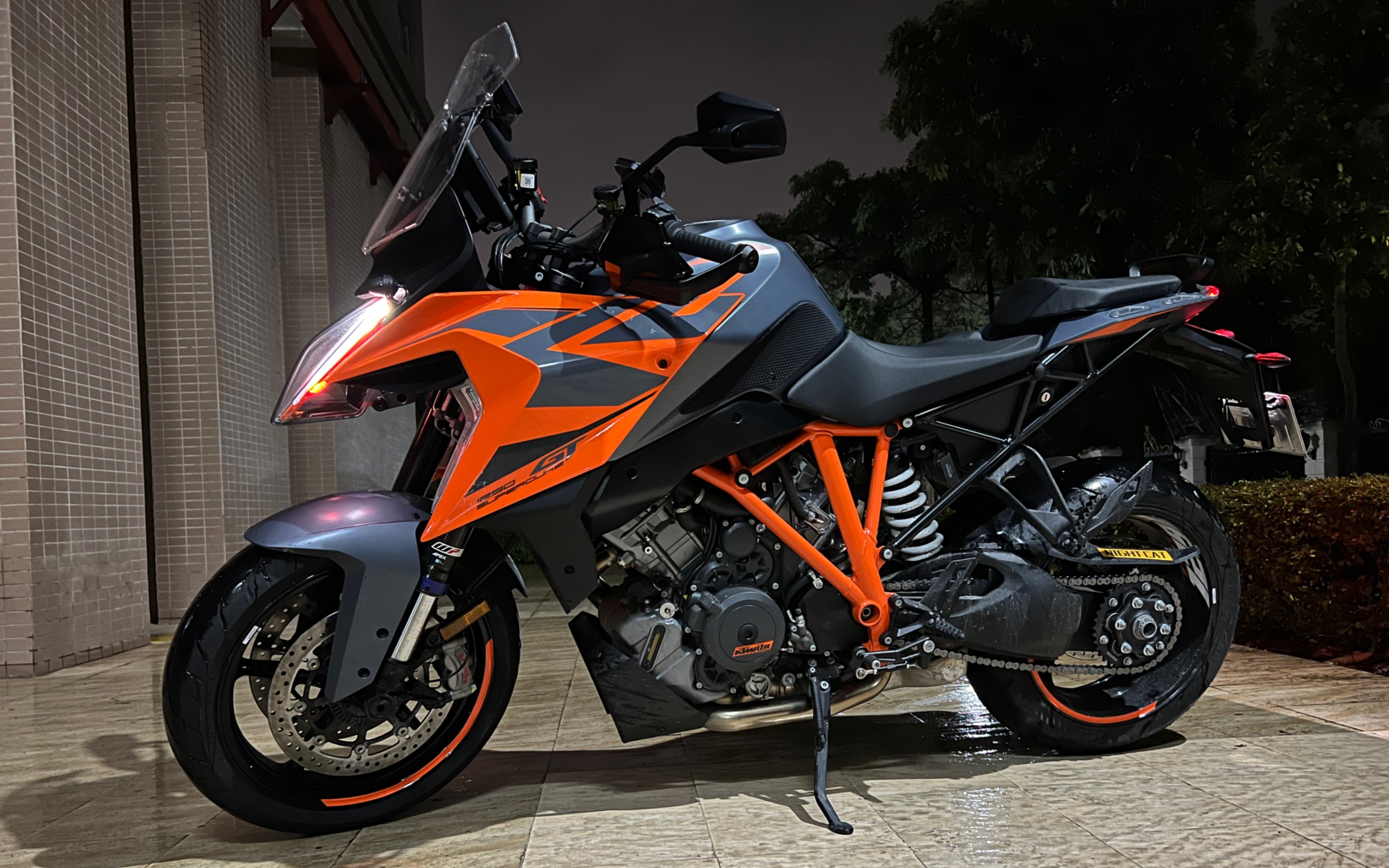 ktm1290gt自改导航支架,以及第一段300km骑行感受和相关数据.