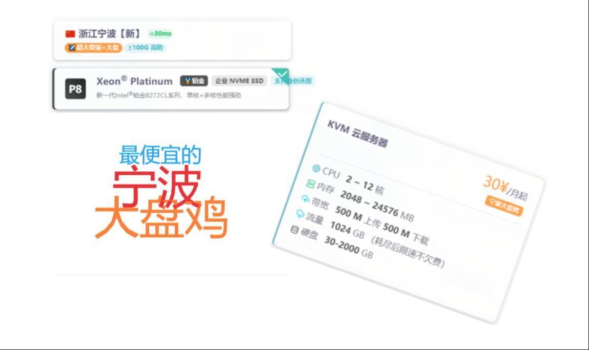 这,才是最便宜的国内大带宽服务器! 雨云宁波新区测评哔哩哔哩bilibili