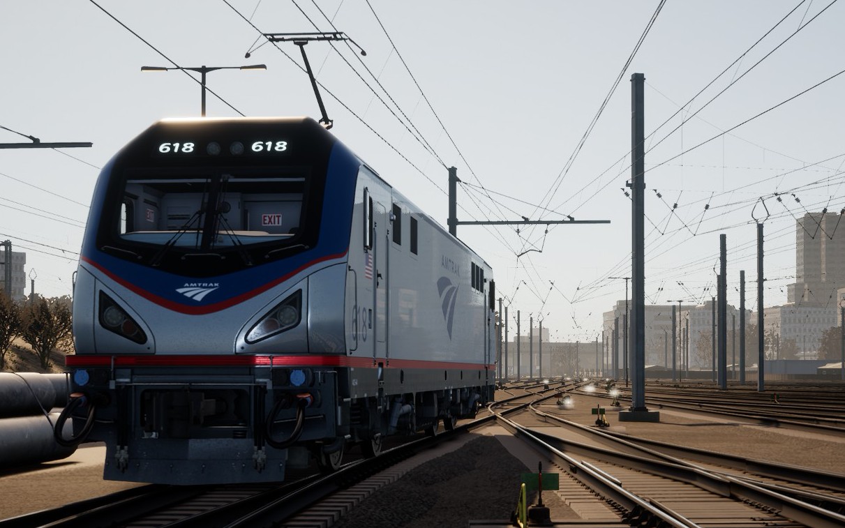 【tsw】美铁东北走廊acs-64电力机车冷启动_哔哩哔哩 (゜-゜)つロ