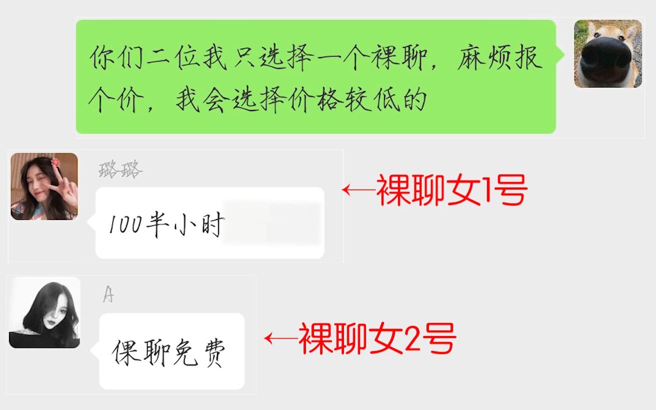 遇到了两个裸聊女,但是把她们拉到一个群让她们商业竞争哔哩哔哩bilibili