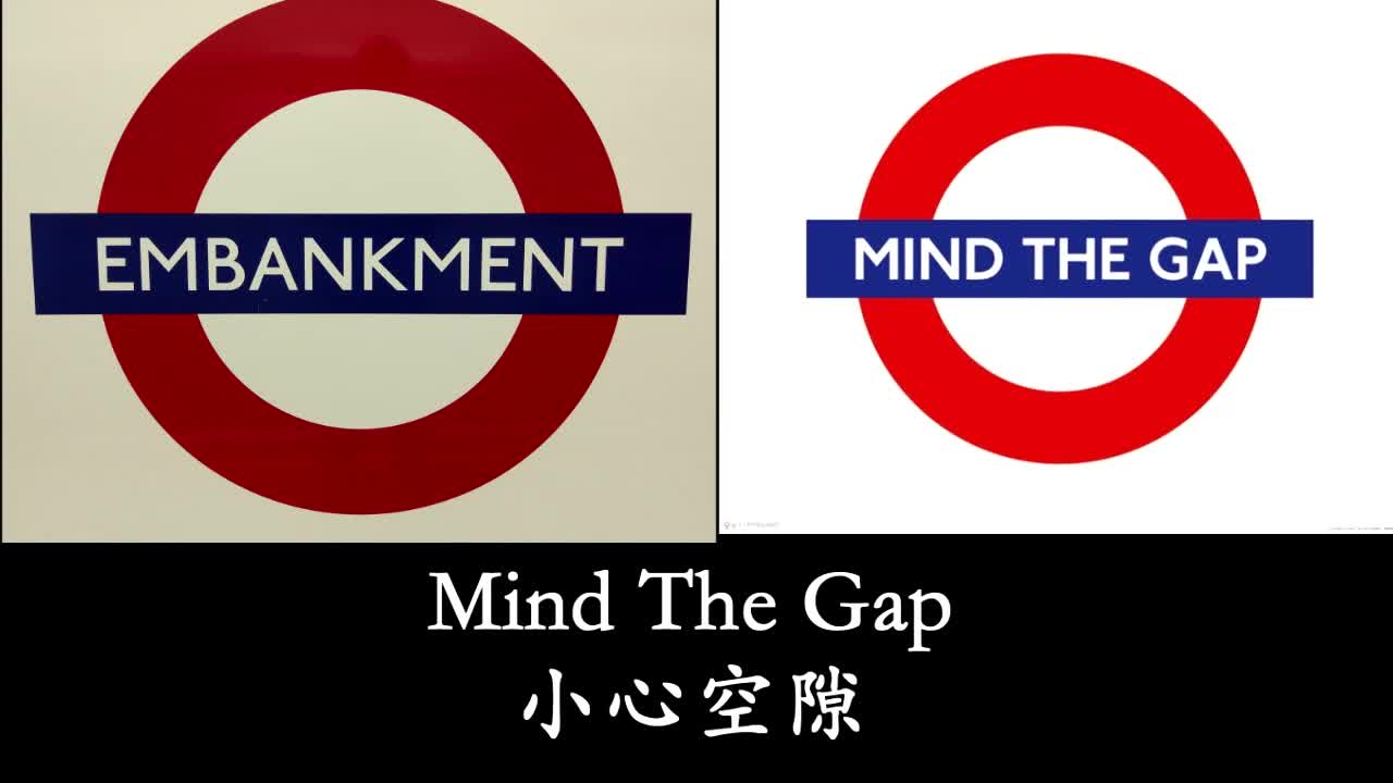 伦敦地铁mindthegap小心空隙