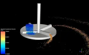 Download Video: ansys Rocky DEM离散元种子/肥料播撒仿真-单向流体耦合-考虑空气阻力