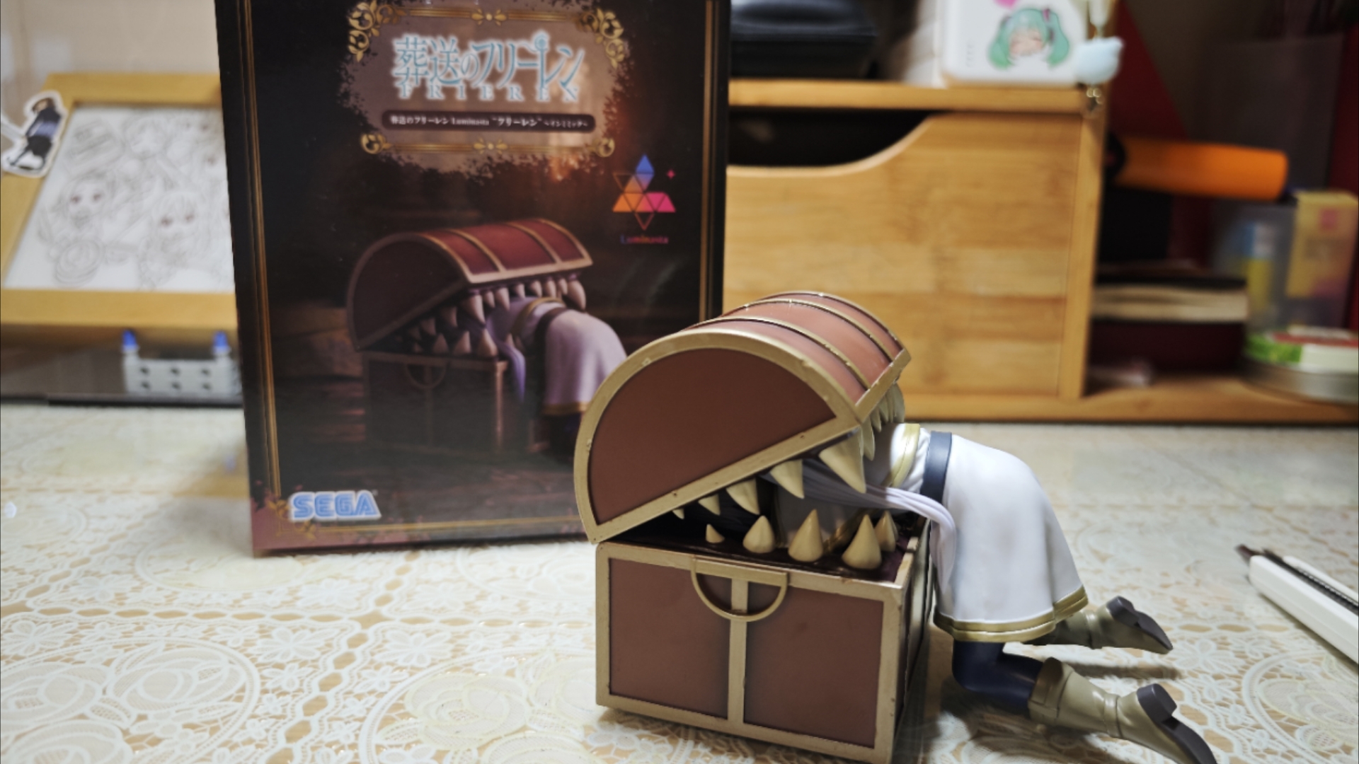 开箱《葬送的芙莉莲》芙莉莲 宝箱怪景品手办