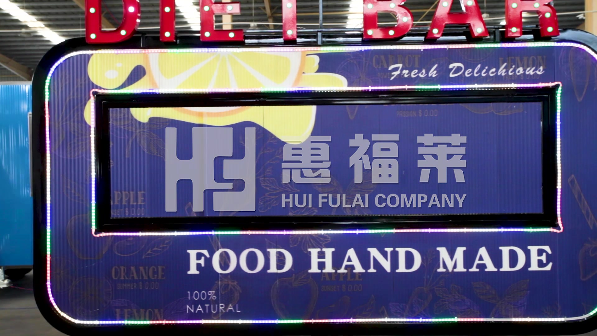 惠福莱快餐车供应不锈钢移动餐车