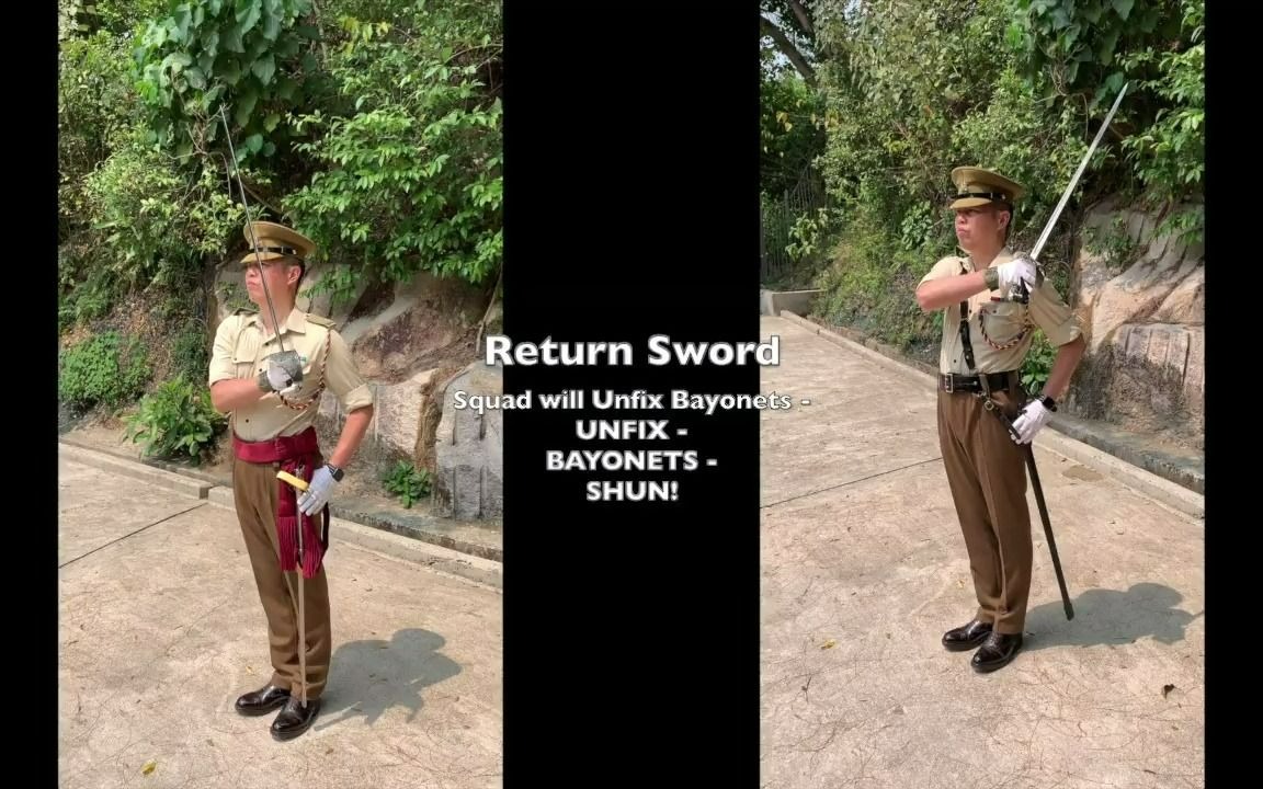 [图]港式步操教学Sword Drill Lesson 2 - Return Swords收剑