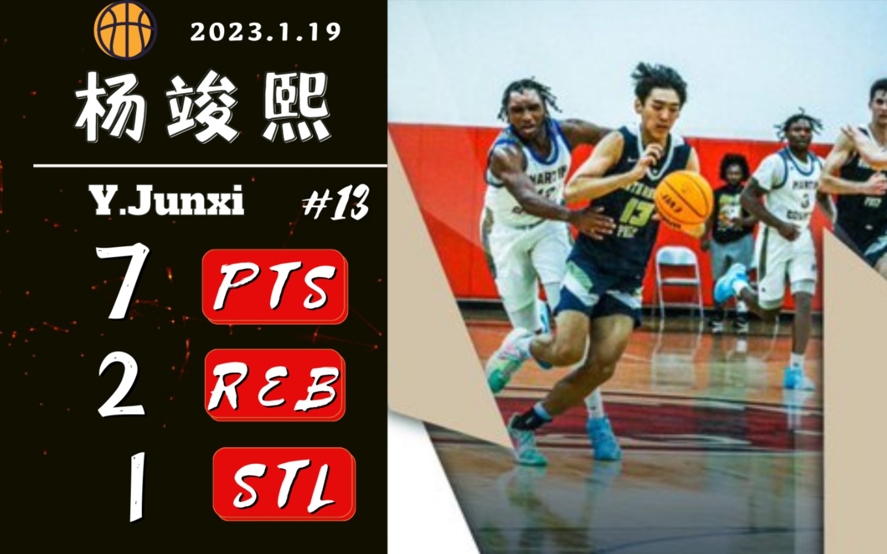 旅美后卫杨竣熙 贡献7分2篮板1抢断 | 最后时刻连得4分 | North Broward Prep 56:47 Saint Andrew哔哩哔哩bilibili