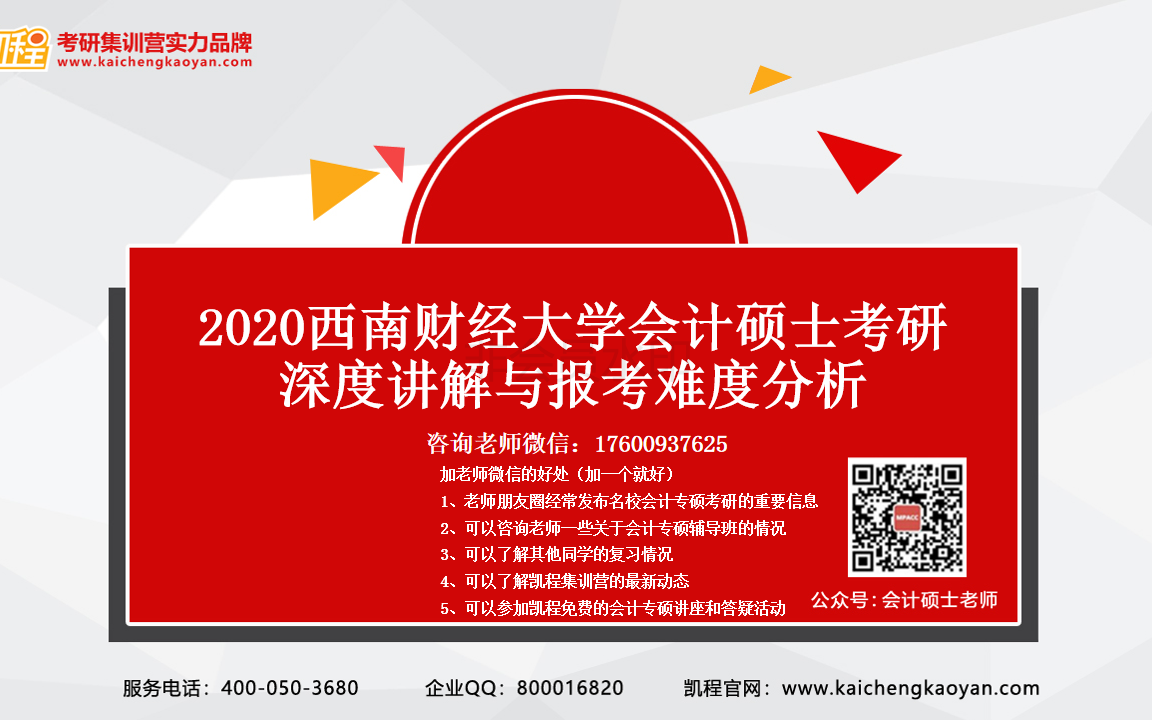 2020西南财经大学会计硕士考研难度分析与备考指导哔哩哔哩bilibili