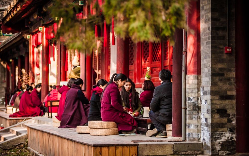 [图]隐藏在卧佛寺里的茶空间，原汁原味的保留了清朝寺院的建筑风格