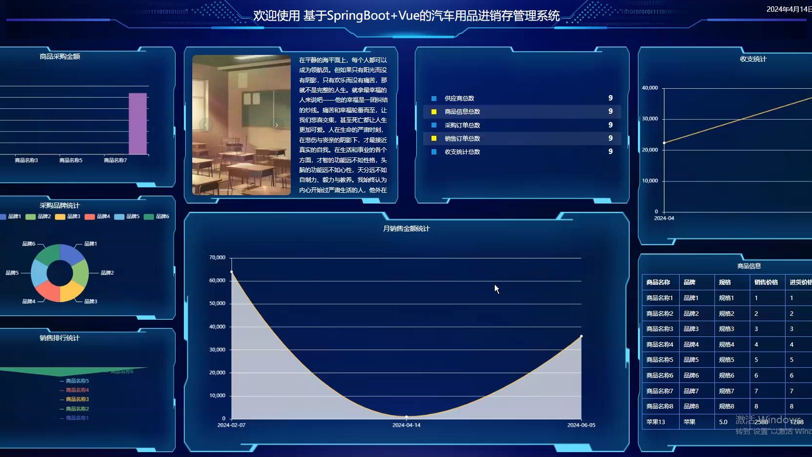 基于springboot+vue的SpringBoot+Vue的汽车用品进销存管理系统哔哩哔哩bilibili