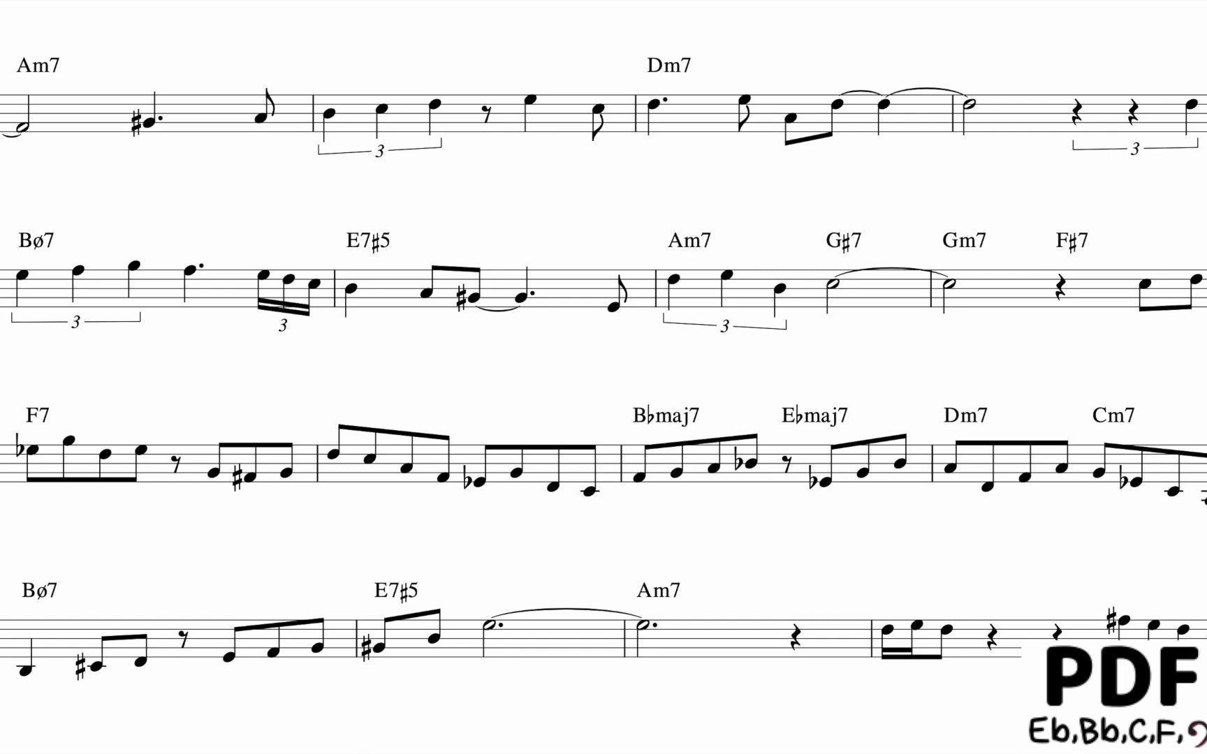 [图]【Transcription】Blue Bossa - Art Farmer Flugelhorn Solo