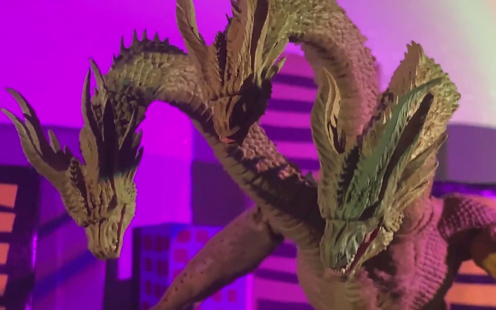 定格动画哥斯拉金刚大战基多拉