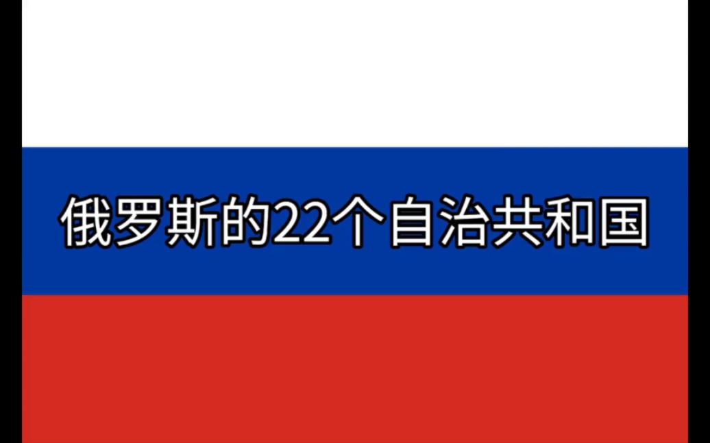 俄罗斯的22个自治共和国哔哩哔哩bilibili