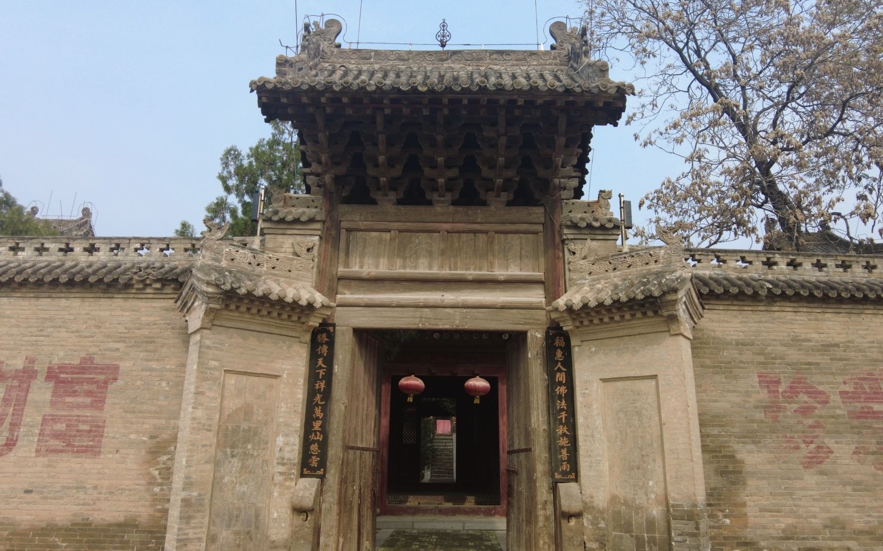 山西新绛福胜寺元代古建彩塑