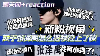 下载视频: TF三代张泽禹新粉入坑实录？聊天+饭制视频Reaction