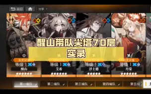 Download Video: 【白夜极光】醒山带队尖塔70层实录，全3觉一级0破10武器！