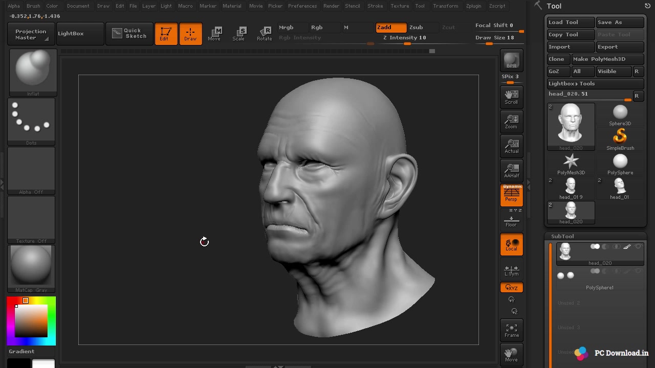 zbrush写实人头雕刻13季