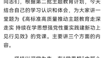 第二批主题教育专题党课:高标准高质量推动主题教育走深走实 持续在学思想强党性重实践建新功上见行见效哔哩哔哩bilibili