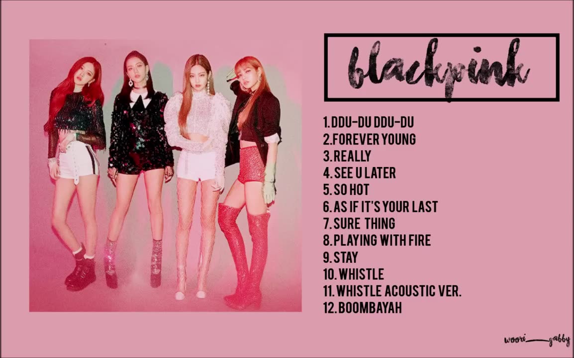 韓女團blackpink歌曲串燒