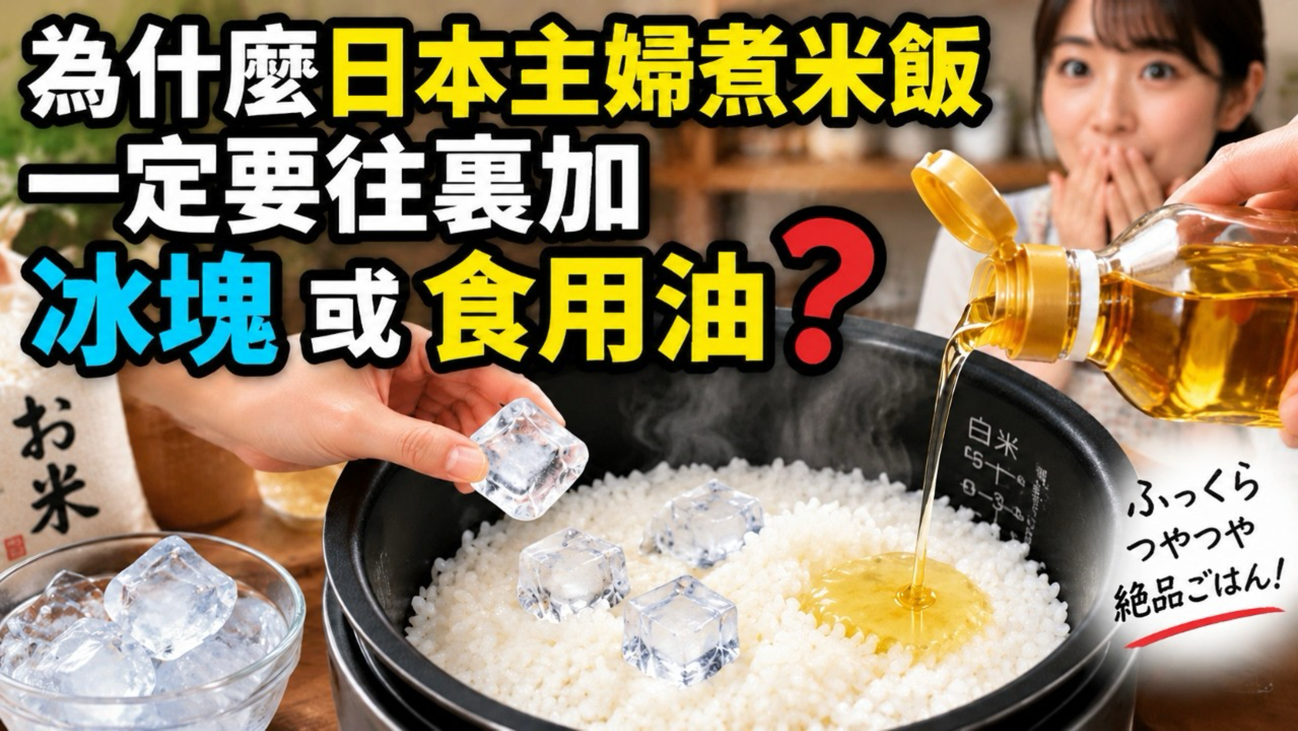 為什麼日本主婦煮米飯一定要往裏加“冰塊”或“食用油”？
