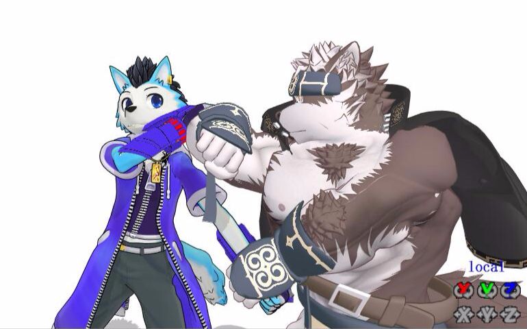 【mmd格斗】洛洛与神威之间的格斗训练