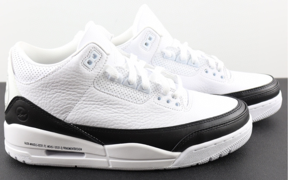 air jordan 3 retro sp " white " fragment design aj3 白黑藤原浩
