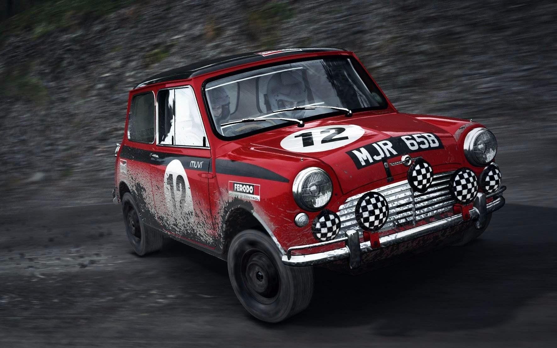 菜鸡练车尘埃4minicoopers经典拉力废了个车门