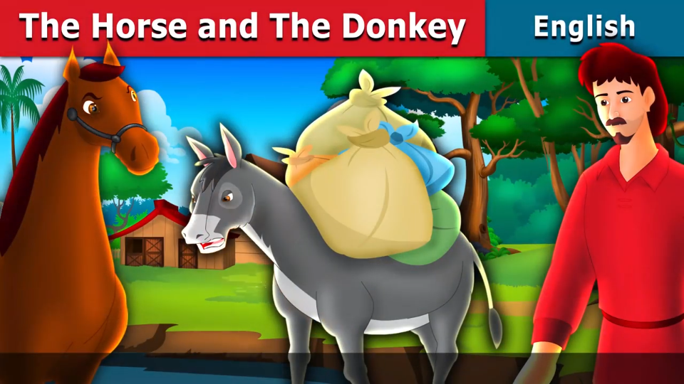 [图]骄傲的马和驴（1231 The Proud Horse and The Donkey Story）- 英语童话故事