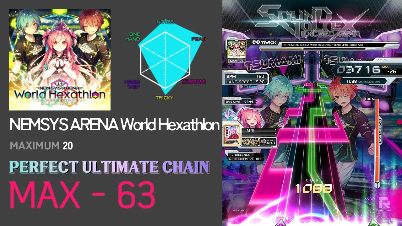 ▶MINI◀ 【SDVX】 NEMSYS ARENA World Hexathlon (MXM) PUC哔哩哔哩bilibili