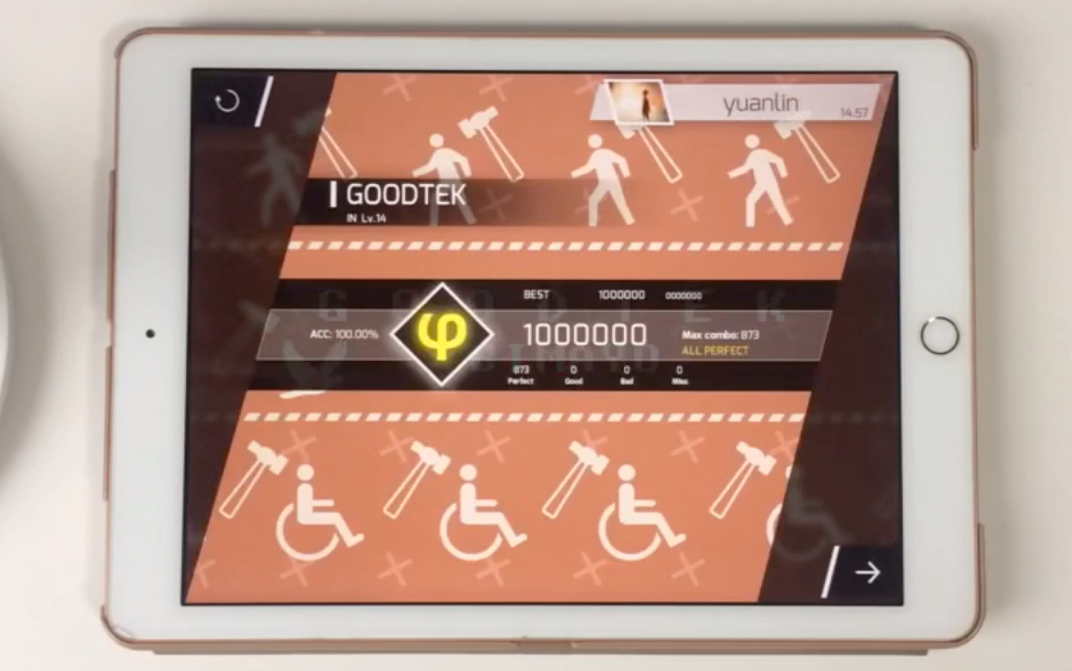 【园林/Phigros】Goodtek in14 满分手元_哔哩哔哩_bilibili