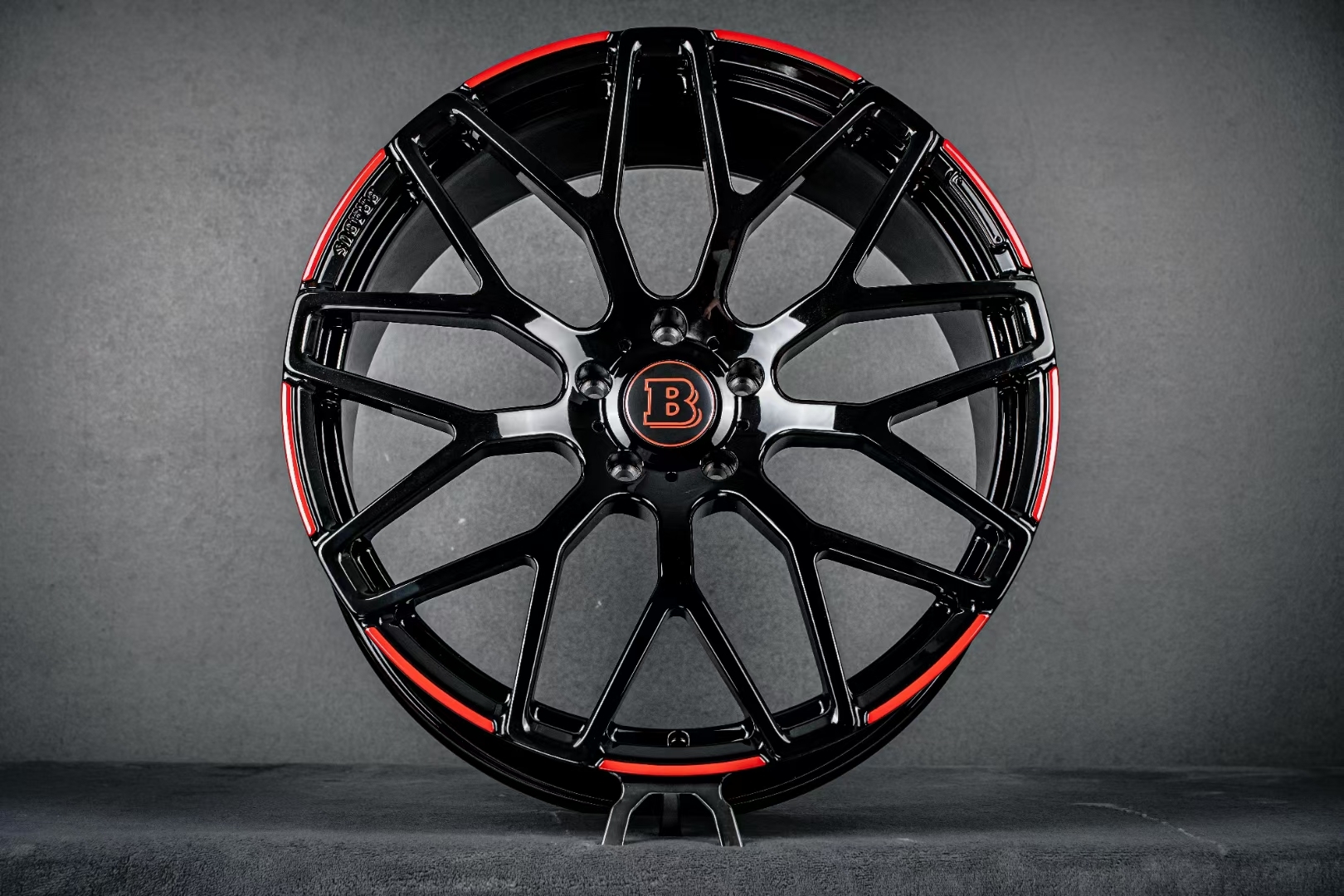 奔驰巴博斯定制锻造轮毂轮圈胎铃汽车轮毂