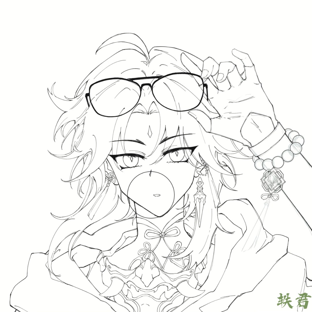 原神同人绘画/魈