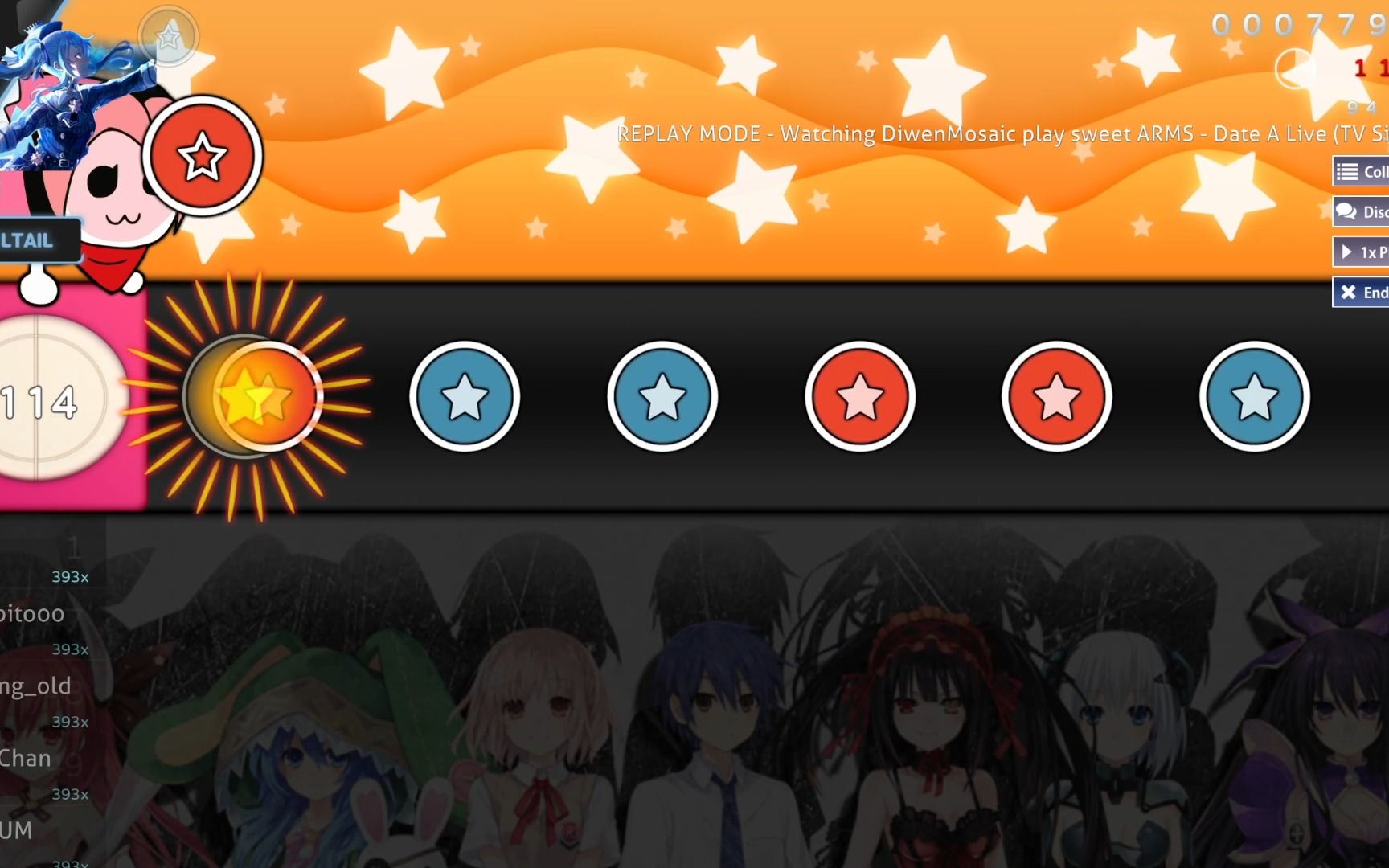 taiko】date a live(约战s1op)3.44☆full combo