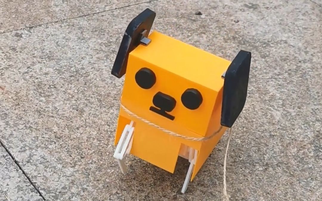 纸箱手工制作动物小狗图片
