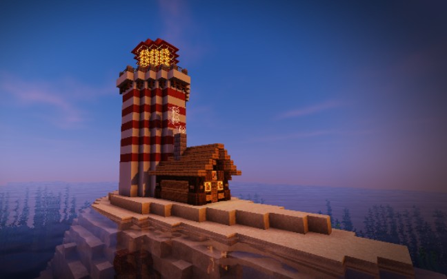 【我的世界】简易灯塔_哔哩哔哩bilibili_我的世界