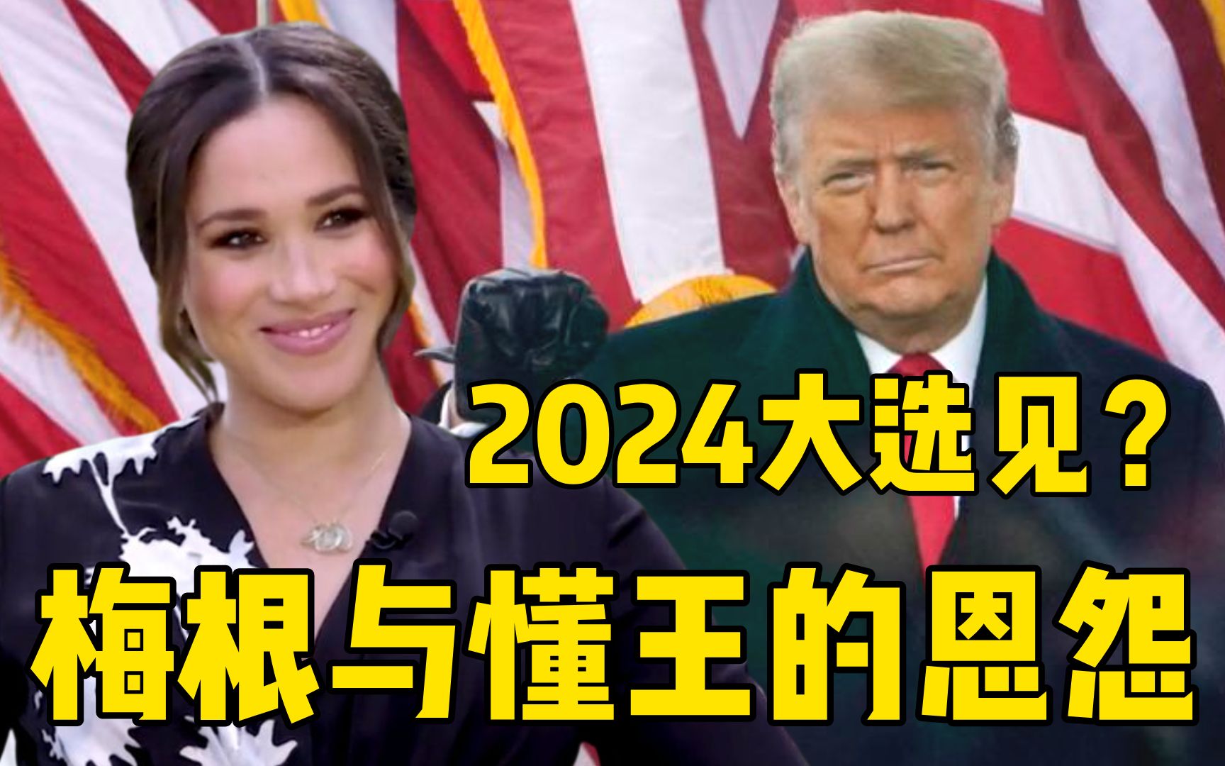 [图]八一八懂王与梅根的恩怨：2024年美国大选见？