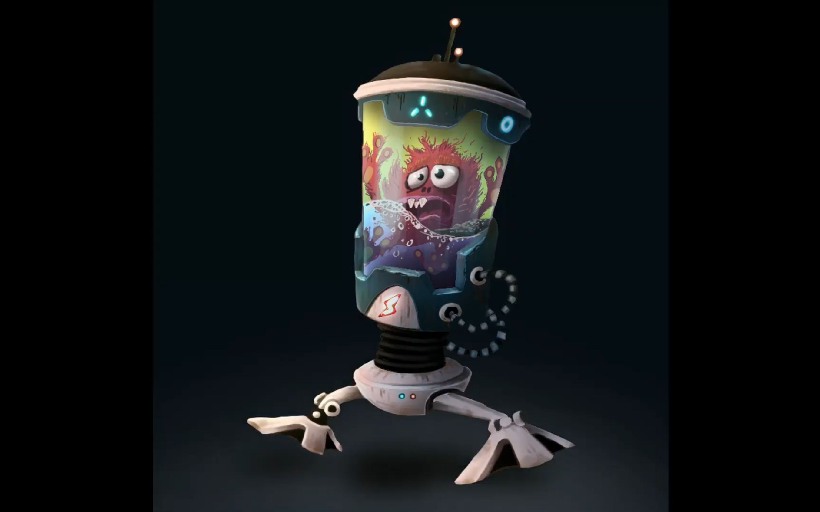 【动画学习】用procreate画欧美卡通风外星小机器人角色